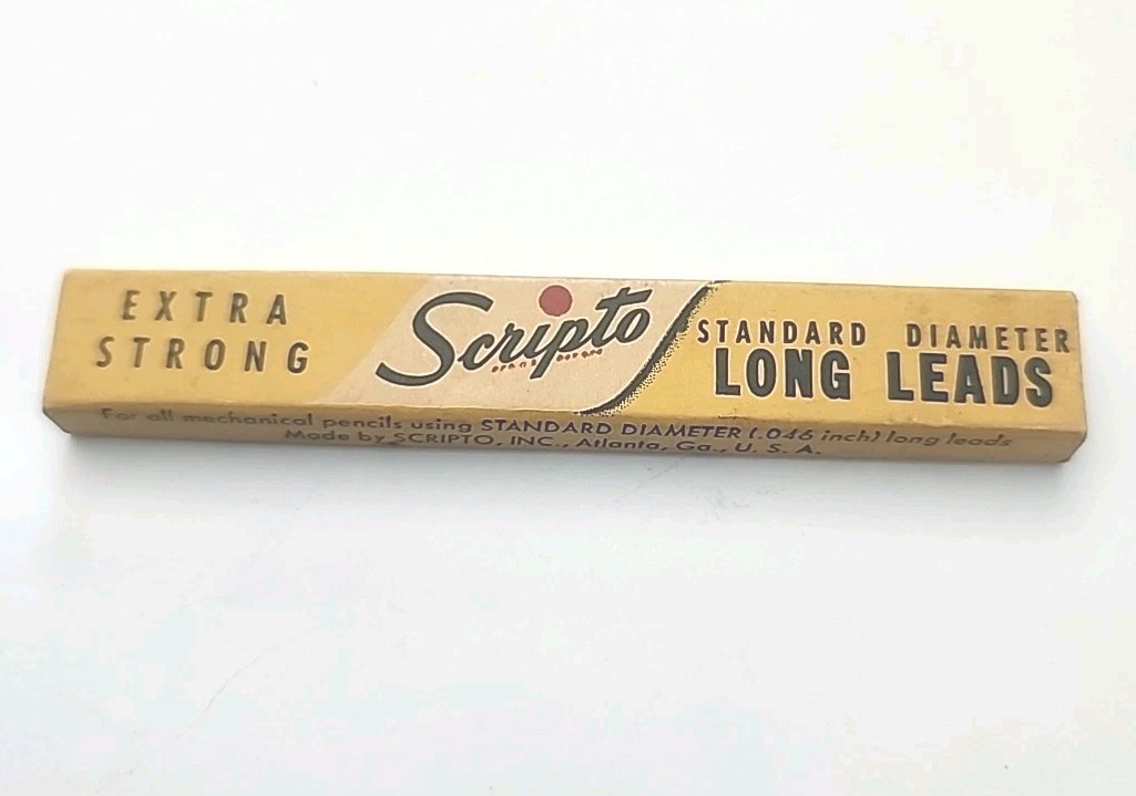 Vintage Scripto Extra Strong Drawing Writing Long Leads Standard Diameter