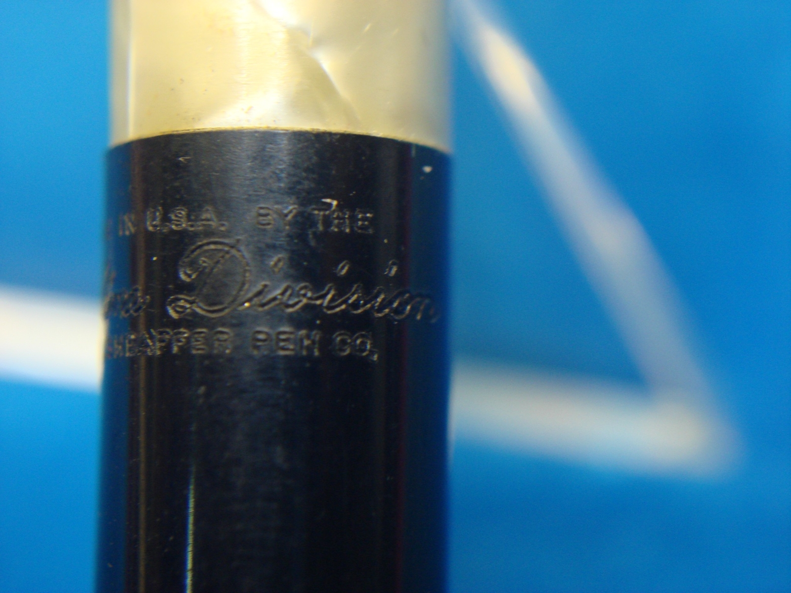 VINTAGE FINELINE by SHEAFFER MECHANICAL PENCIL W/MARBLE TOP – MISSING ERASER