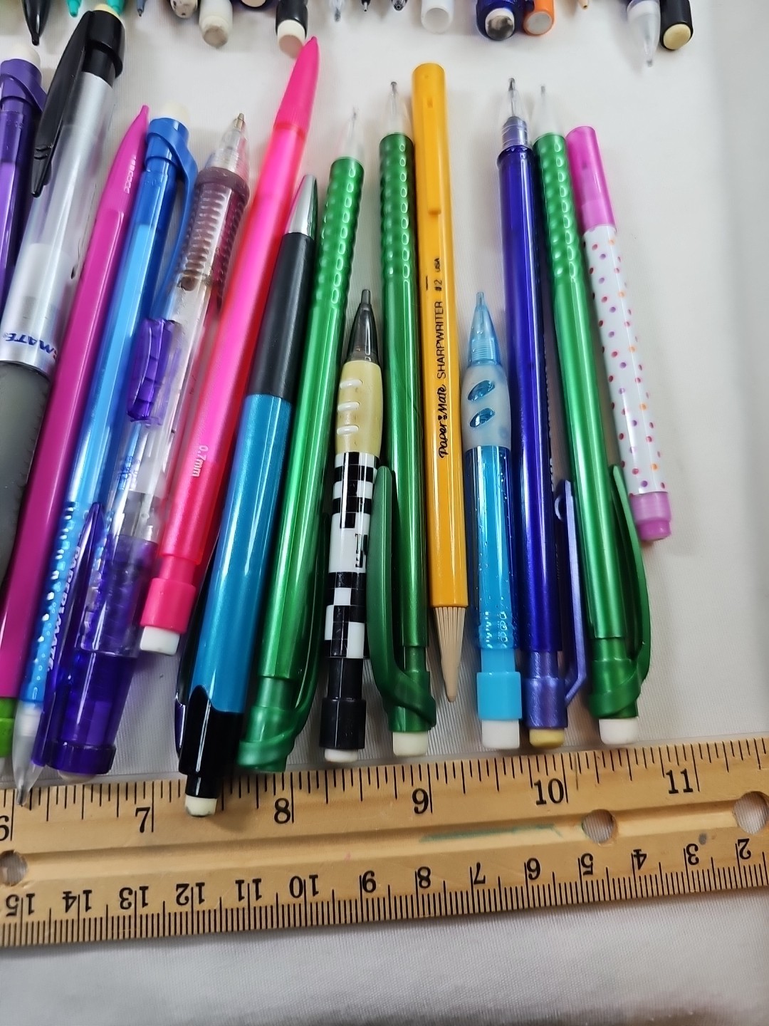 Lot of 100 Click MECHANICAL PENCILS Advertising Bic Pentel PaperMate Pentech +