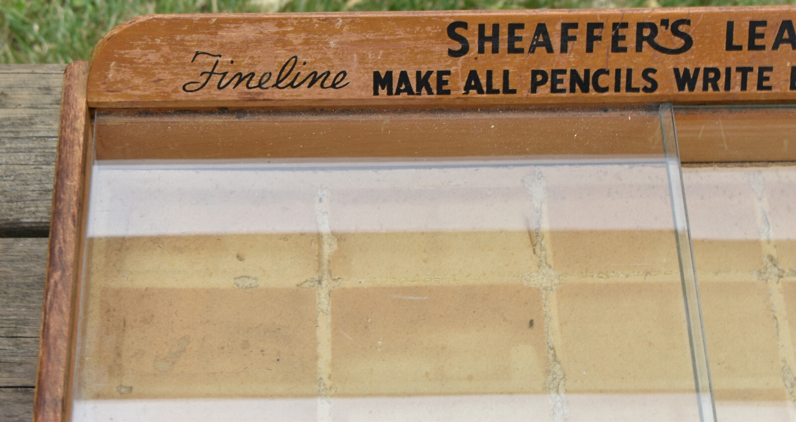 Vintage sheaffer fineline lead erasers mechanical pencil countertop display case