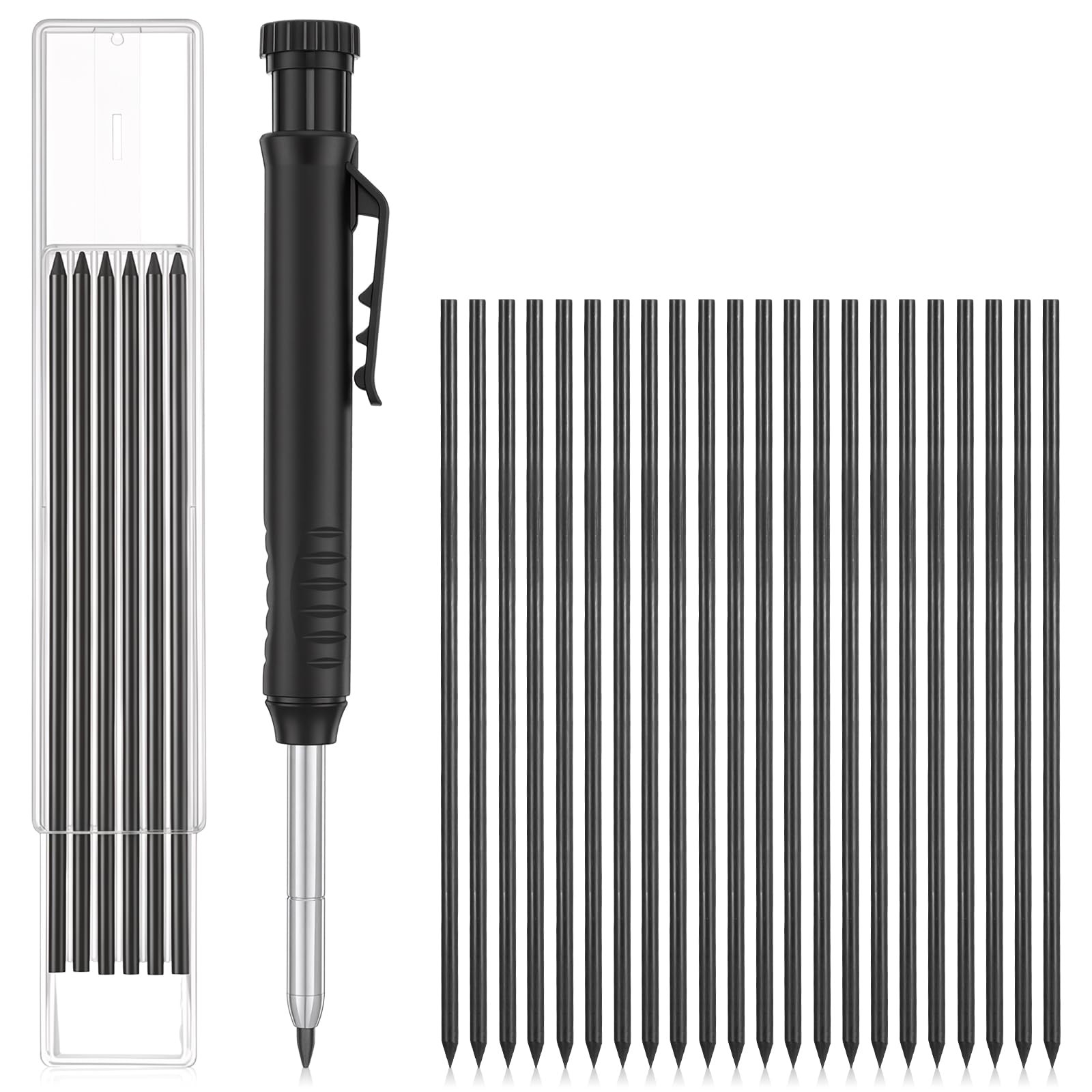 YQQYG 36 PCS Pica Dry Pencil Refills 2.8 mm Mechanical Pencil Refill Black Pica