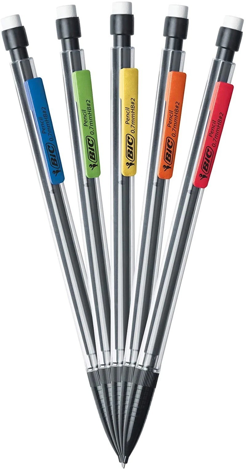 Xtra-Life Mechanical Pencil, Clear Barrel, Medium Point (0.7mm), 10-Count, Packa