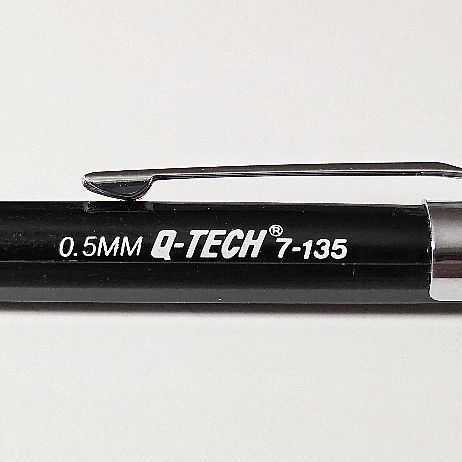 Vintage Micro Korea Q-Tech 7-135 Mechanical Pencil 0.5mm Black Drafting 90s
