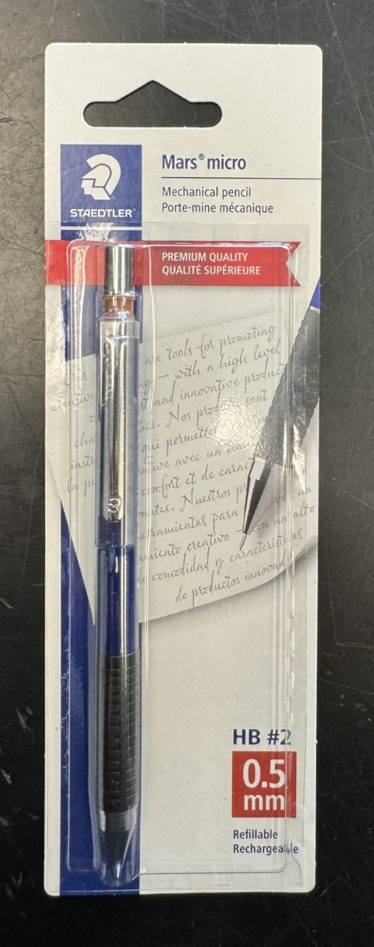 STAEDTLER Mars – Mars Micro Automatic Pencil – 0.50 mm Lead Size Barrel