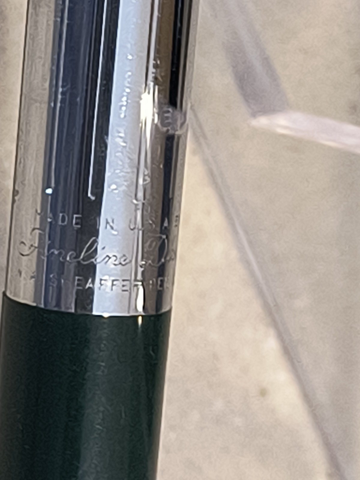 SHEAFFER FINELINE DIVISION Mechanical Pencil 0.9mm Green Circa 1950’s USA Works