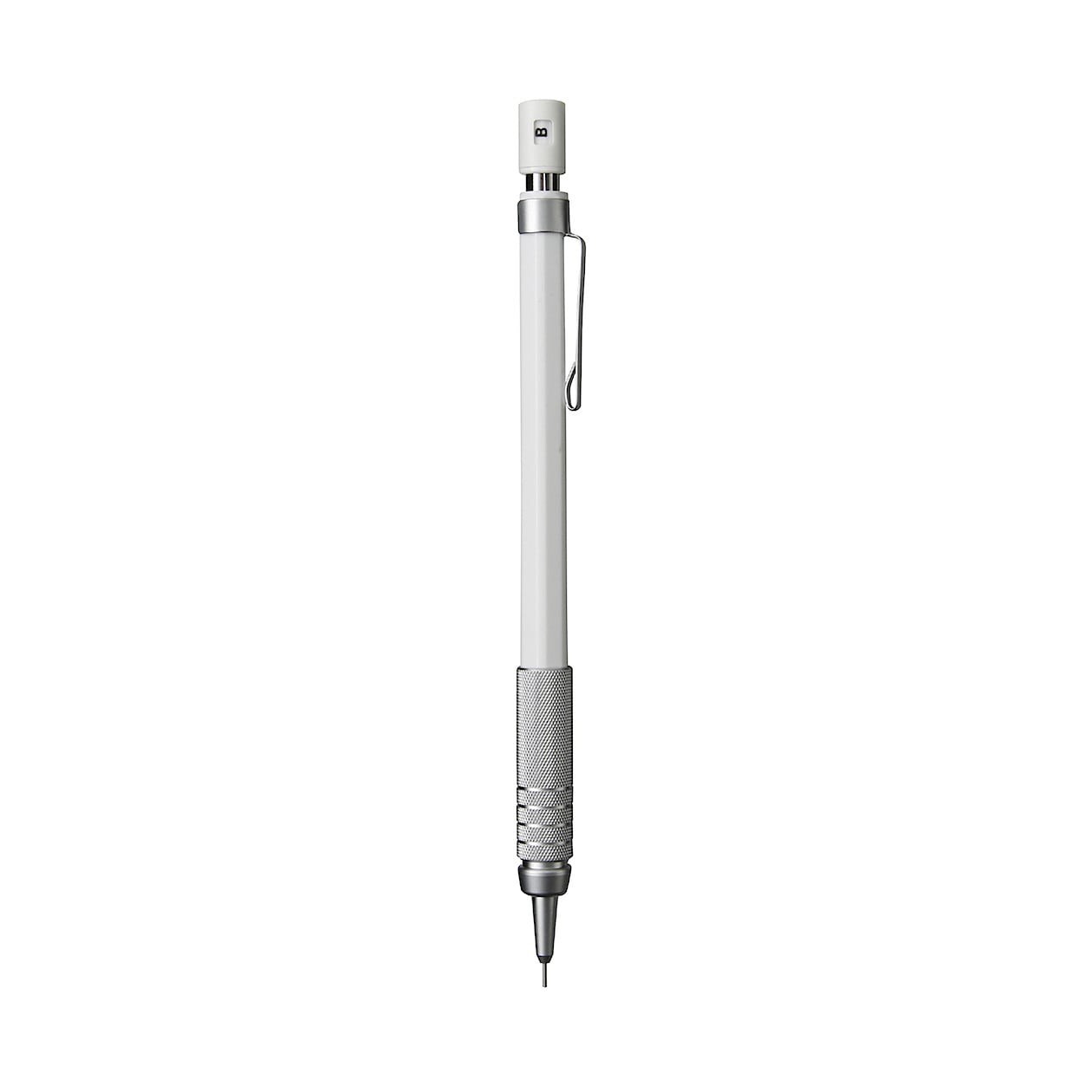 MUJI Low center of gravity mechanical pencil​White/0.3mm japan