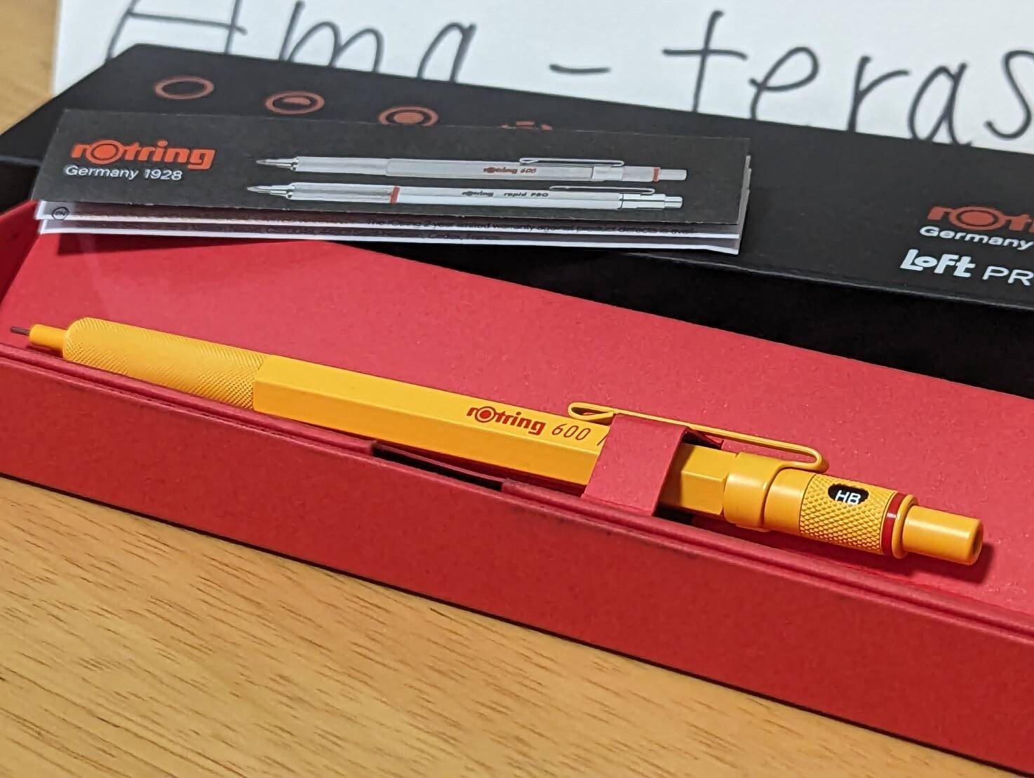 Rotring 600 Loft Limited Color Yellow Mechanical Pencil 0.5 mm With Box New