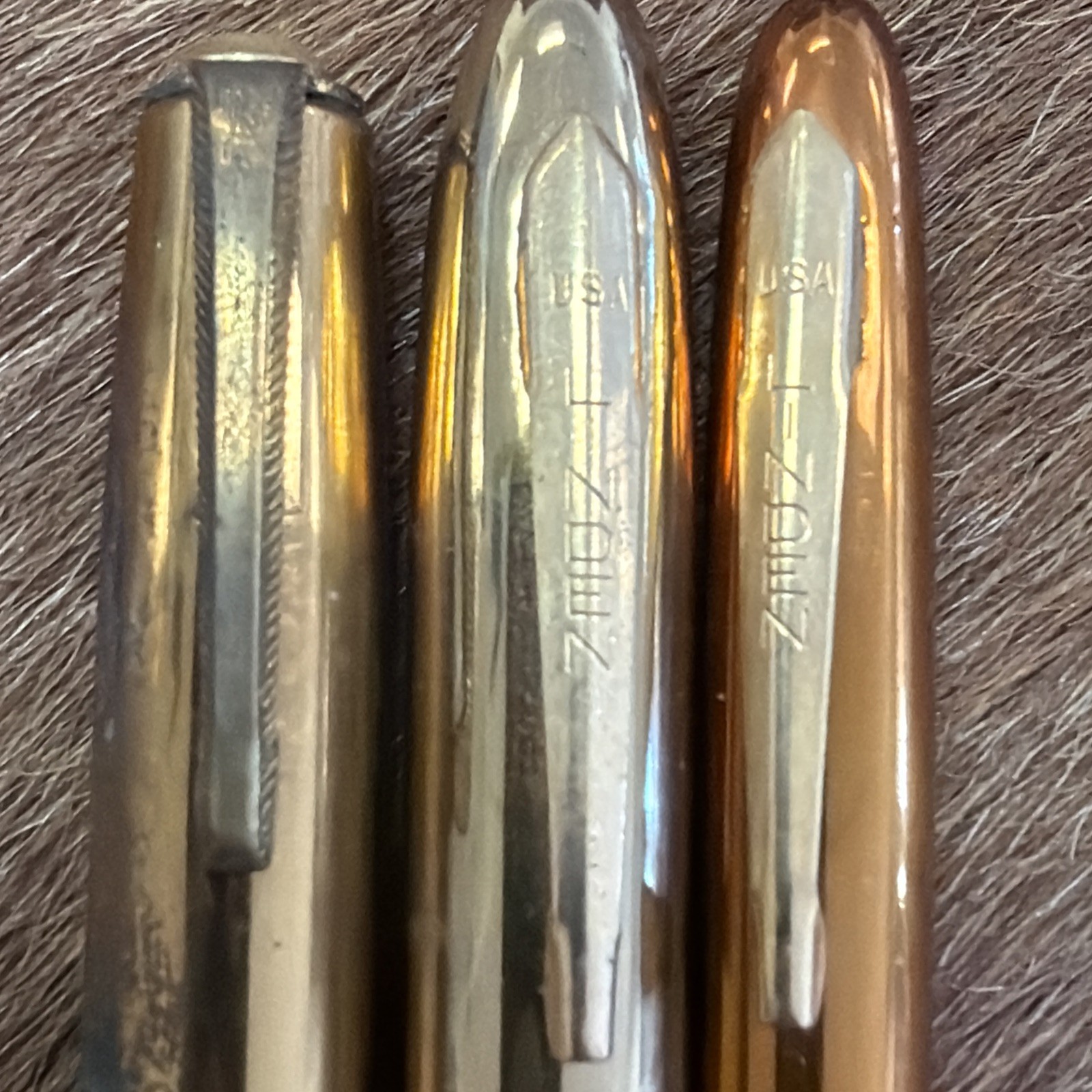 Vintage Linden Mechanical Pencil and fountain pen. Bakelite handles USA MADE