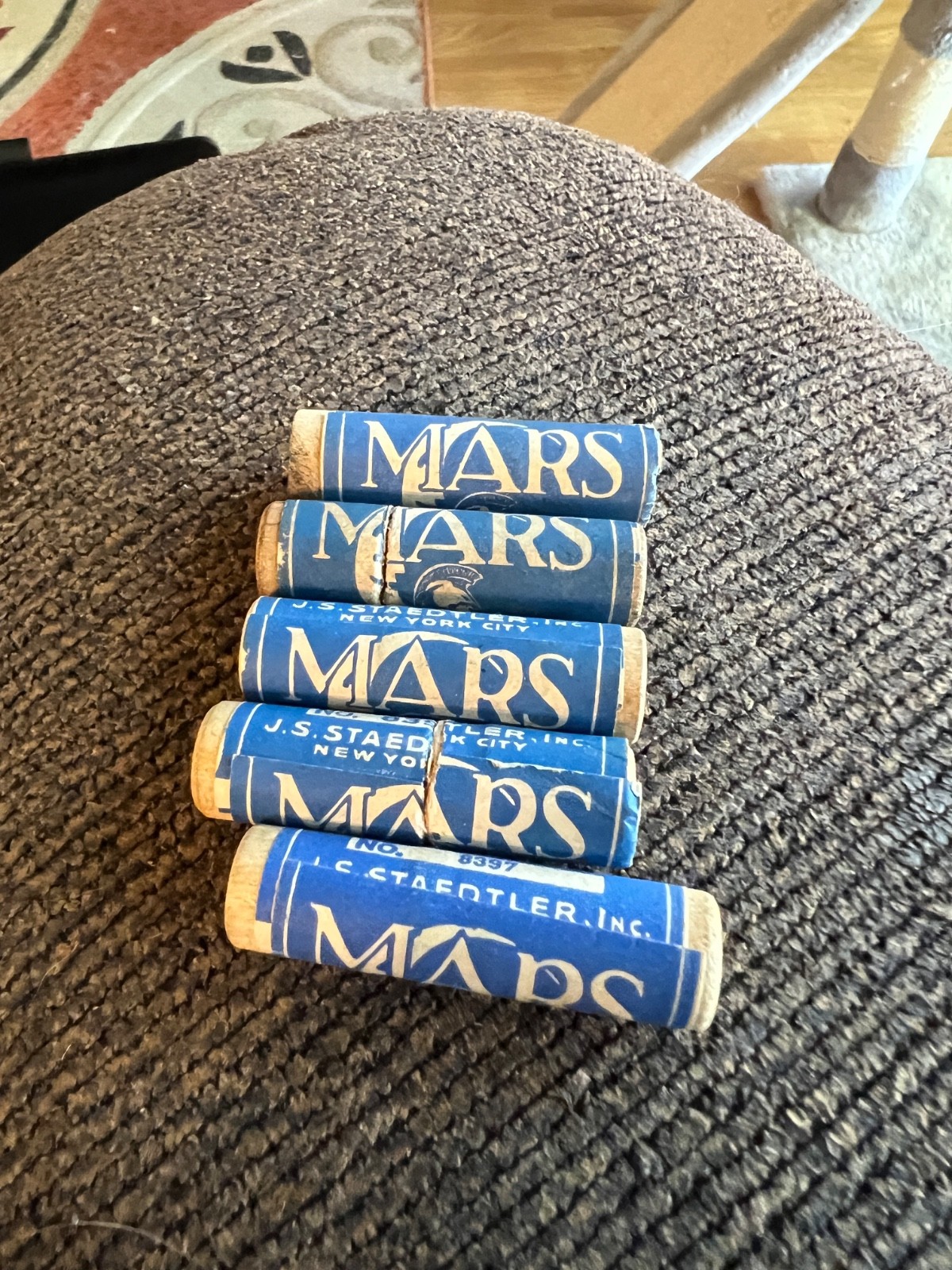 5 -Staedtler Vintage MARS Mechanical Pencil Leads BLACK, BLUE, GREEN, YELLOW