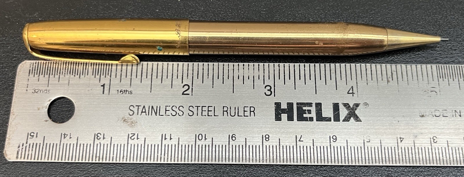 Vintage BB Mechanical Pencil Lighter Combo Gold Tone USA