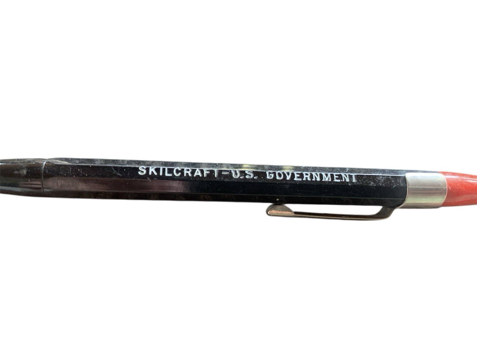 U.S. Government Red Black Autopoint Double Ended Mechanical Pencil Vintage