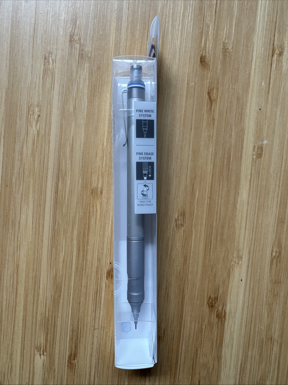 Tombow Mono Graph Fine Mechanical Pencil 0.5mm Silver color DPA-112A Made In Jap