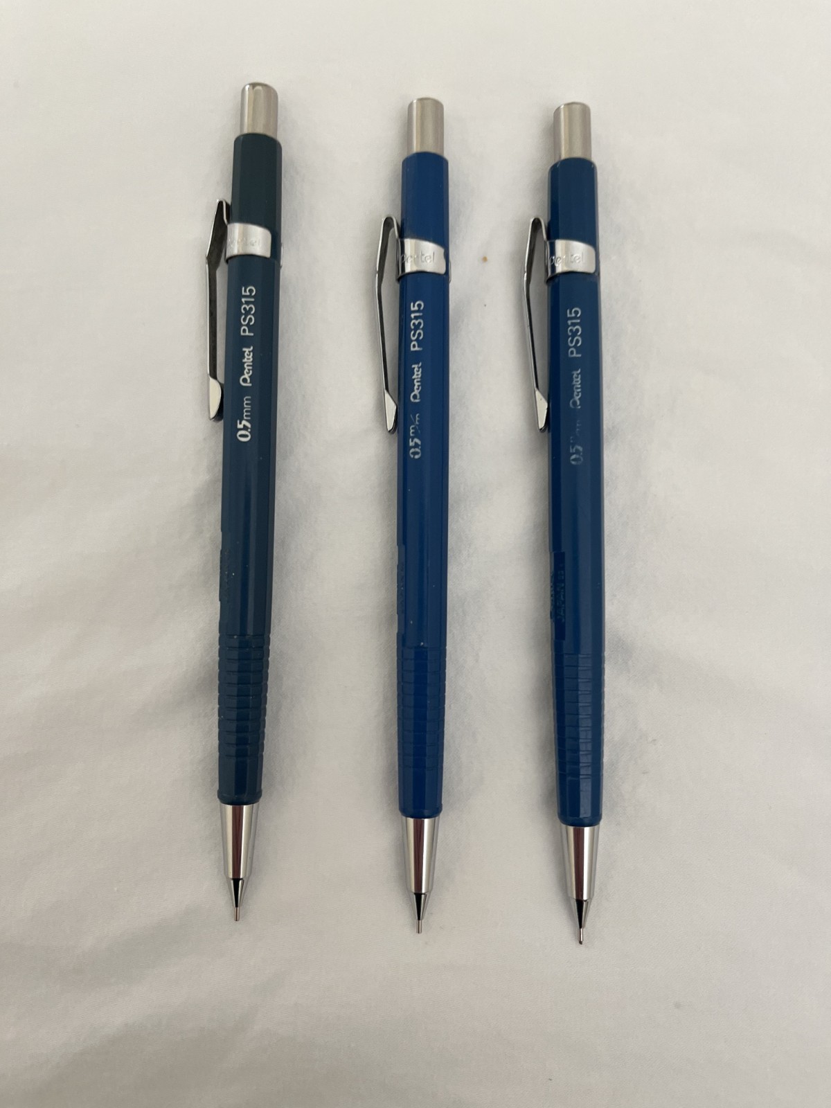 Vintage Pentel Mechanical Drafting Pencils PS315 .05 mm (3)