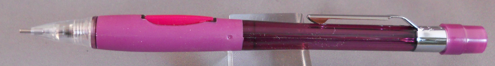 Pentel PD349 T Red 0.9mm Quicker Clicker Pencil -smooth rubber finger grip