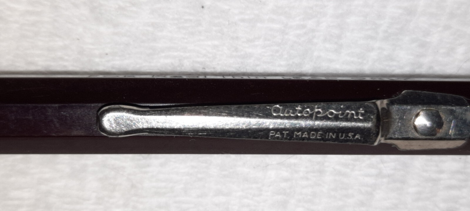 “AUTOPOINT…*For Real Thin Lead Only” Brown & Black/Chrome Trim Working Pencil