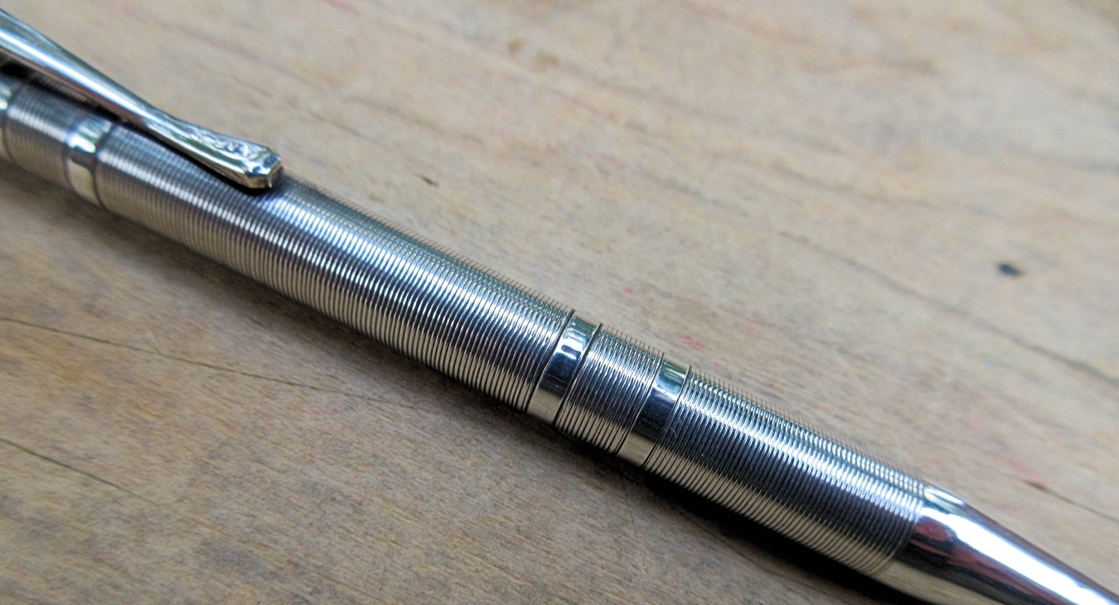 Vintage Silver Engraved Mechanical Pencil – Working Good Condition