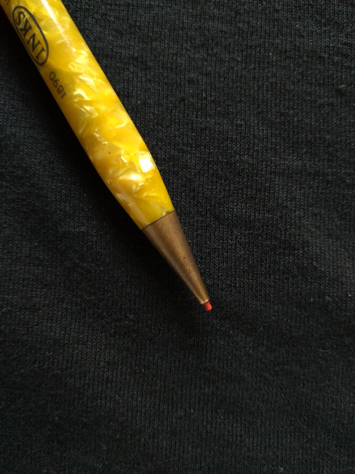 1940’s OSBORNE Marble / Celluloid & Metal Mechanical Pencil Made In USA *NICE*