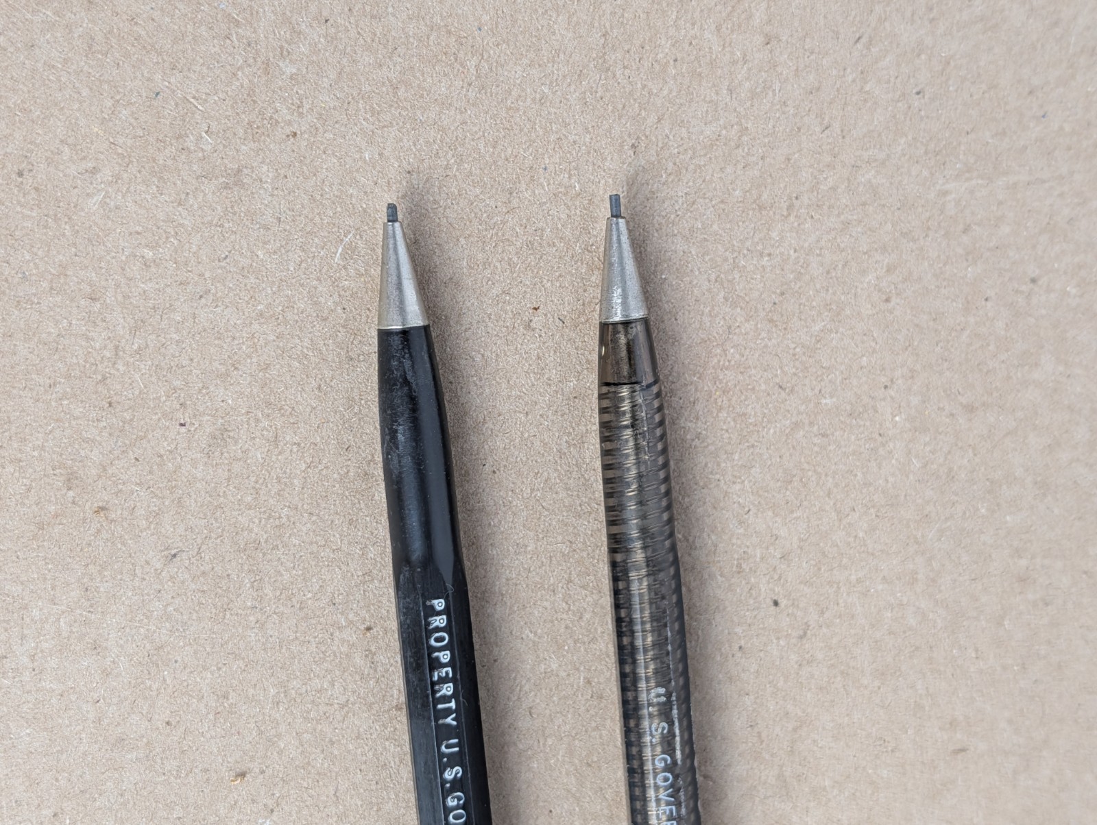 Vintage Scripto & Skilcraft US Government Mechanical Pencils Pair USA