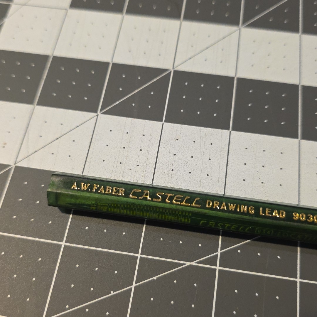 Eberhard Faber Microtomic 617 Mechanical Pencil And Castell Drawing Lead Vintage