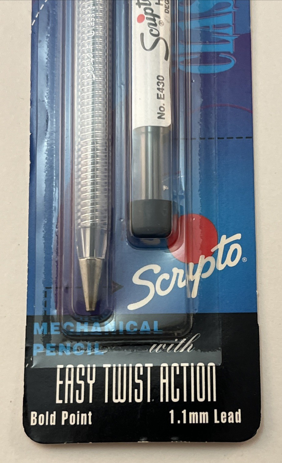 1993 Scripto Pencil Classic Combo Long Lead Pack B319 02319 New NOS Clear