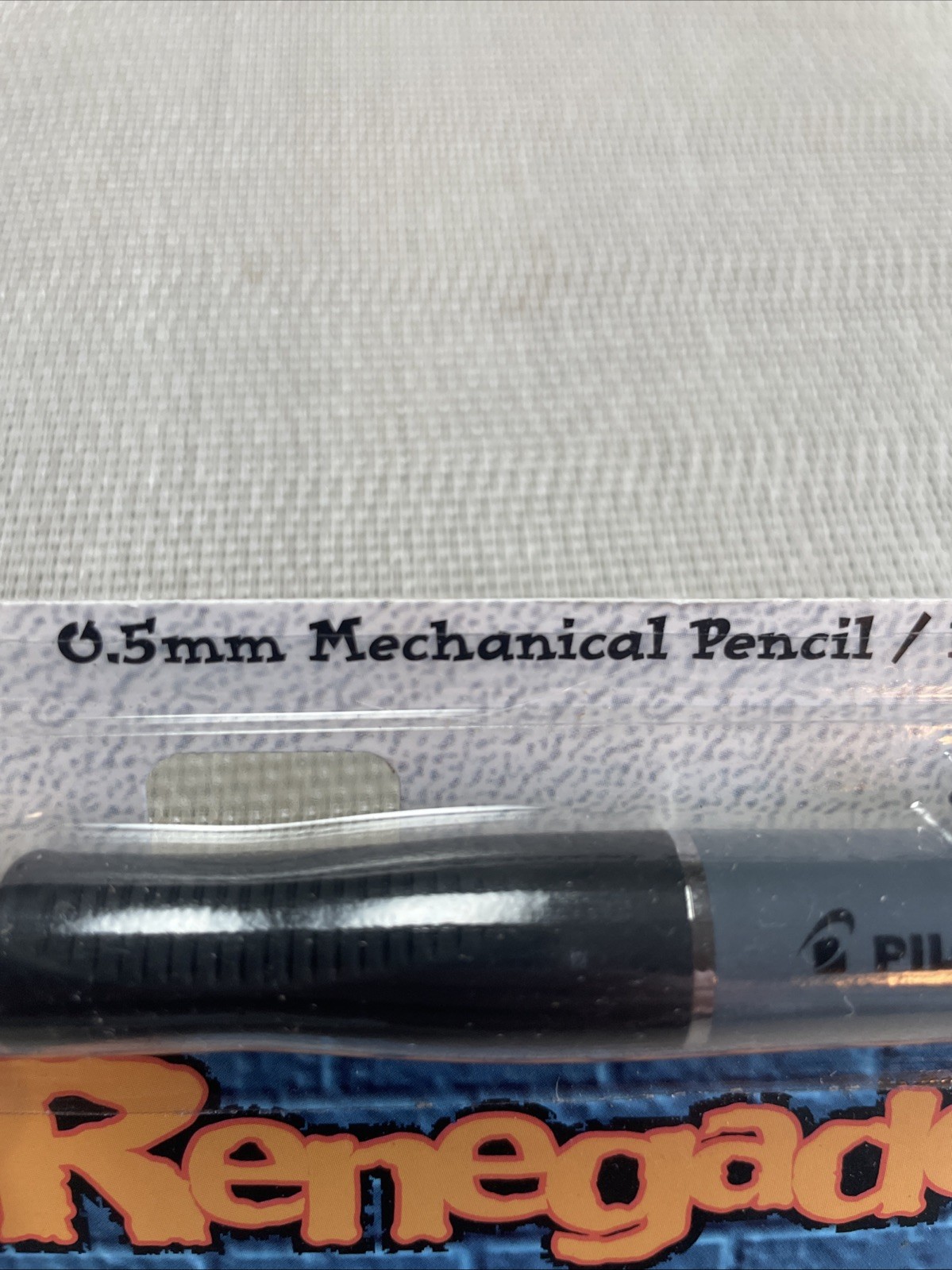 NOS Pilot Renegade Mechanical Pencil 0.5 leads Wide Rubber Comfort Grip – GRAY