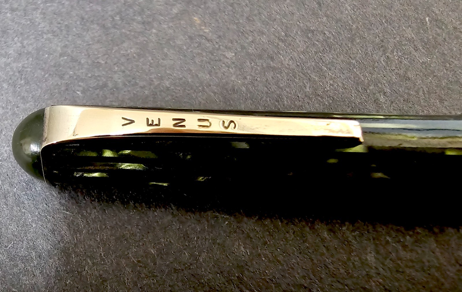 1940’s Venus Mechanical Pencil Striated Green Celluloid Works Smoothly VERY NICE