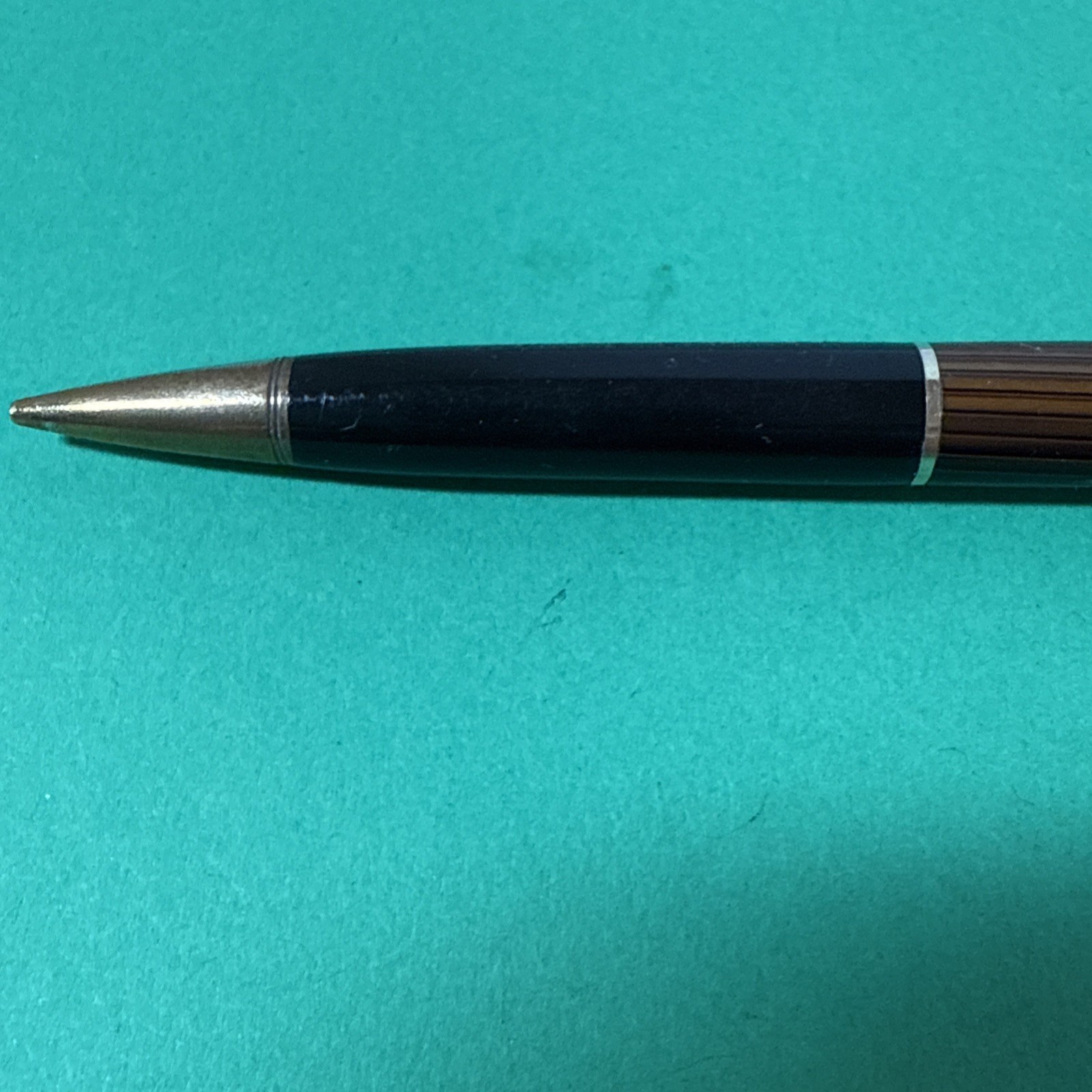 Vintage Eversharp Skyline Striped Mechanical Pencil Thin Lead Engraved