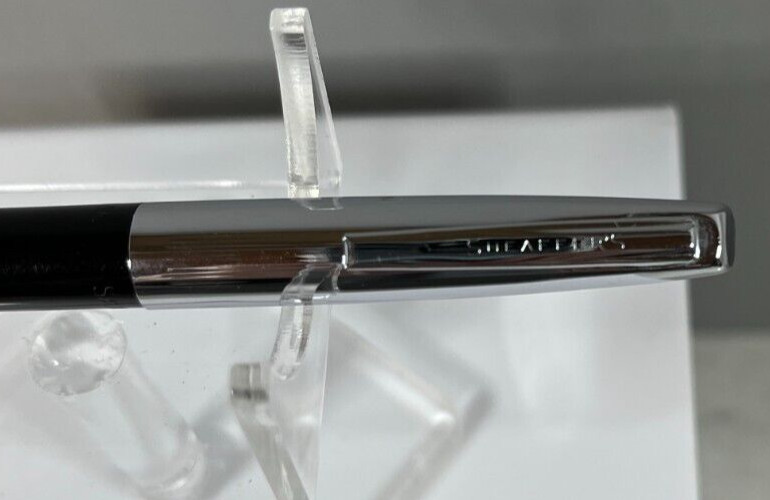 Vintage Shaeffer’s Silver Tone & Black CATERPILLAR Advertising Mechanical Pencil
