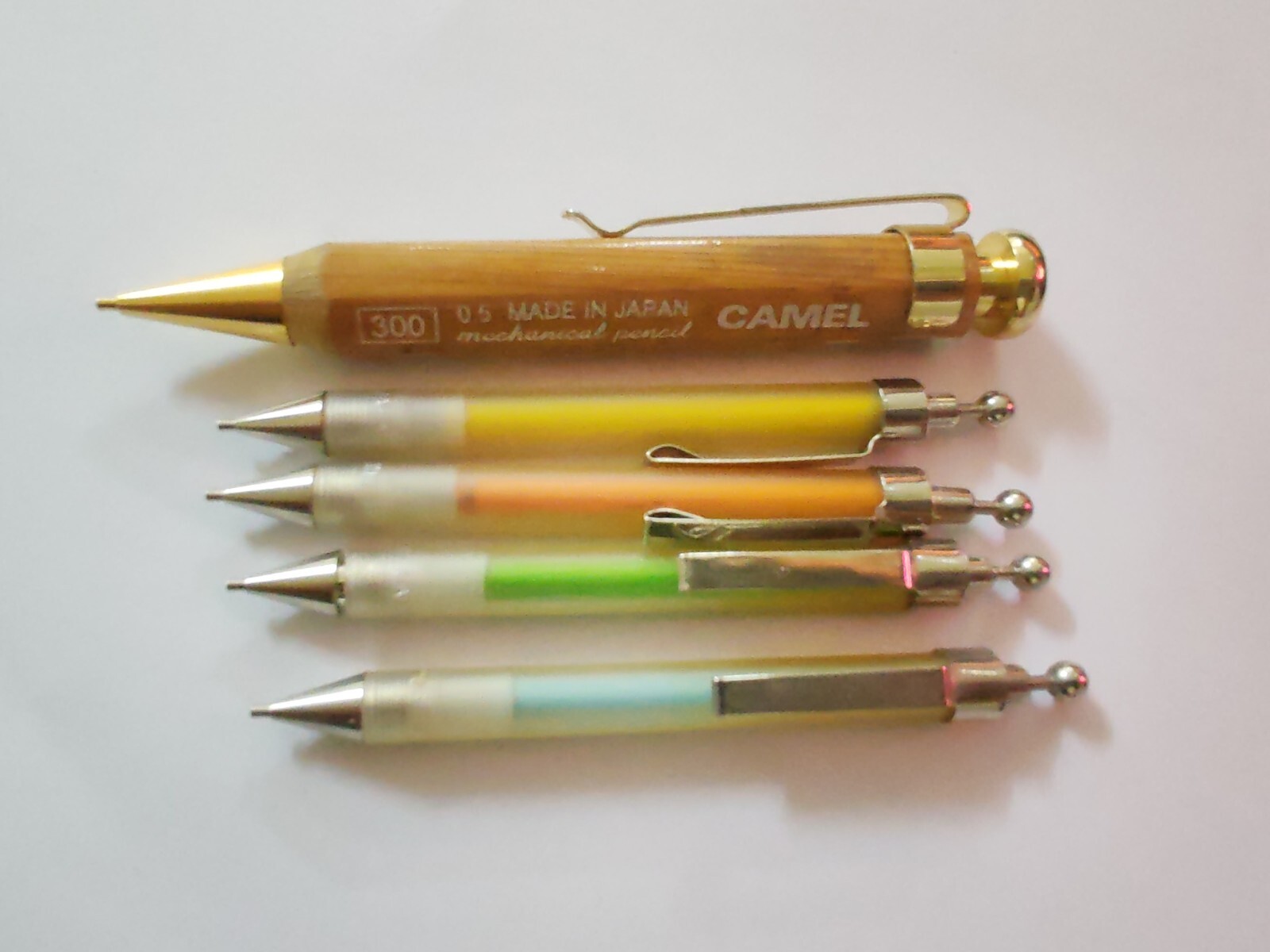 Vinrage Rare Nos Mini Camel Brand Mechanical Pencil 4 Pcs 200 , 1 Pc 300 , Japan