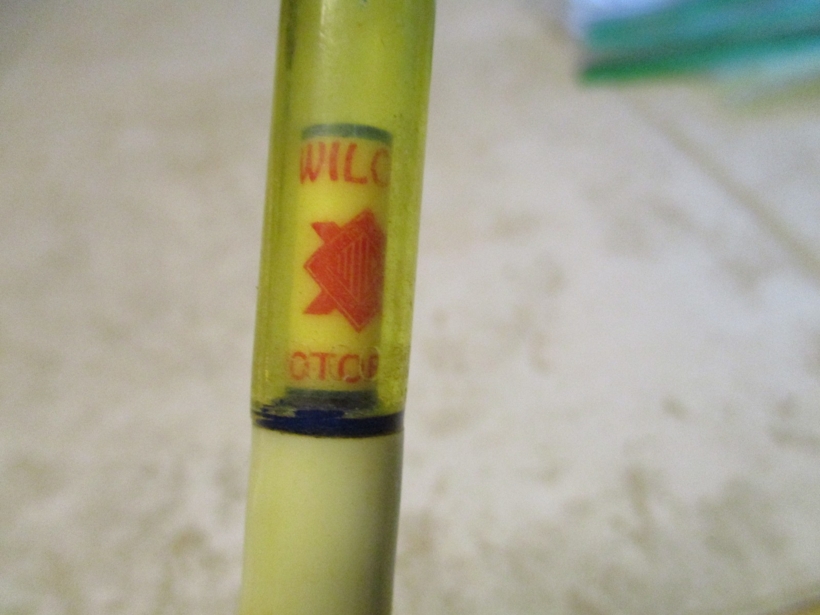 VTG Wilcox Motor Oil Mechanical Pencil P-41 Red White Blue Floaty Floating M25