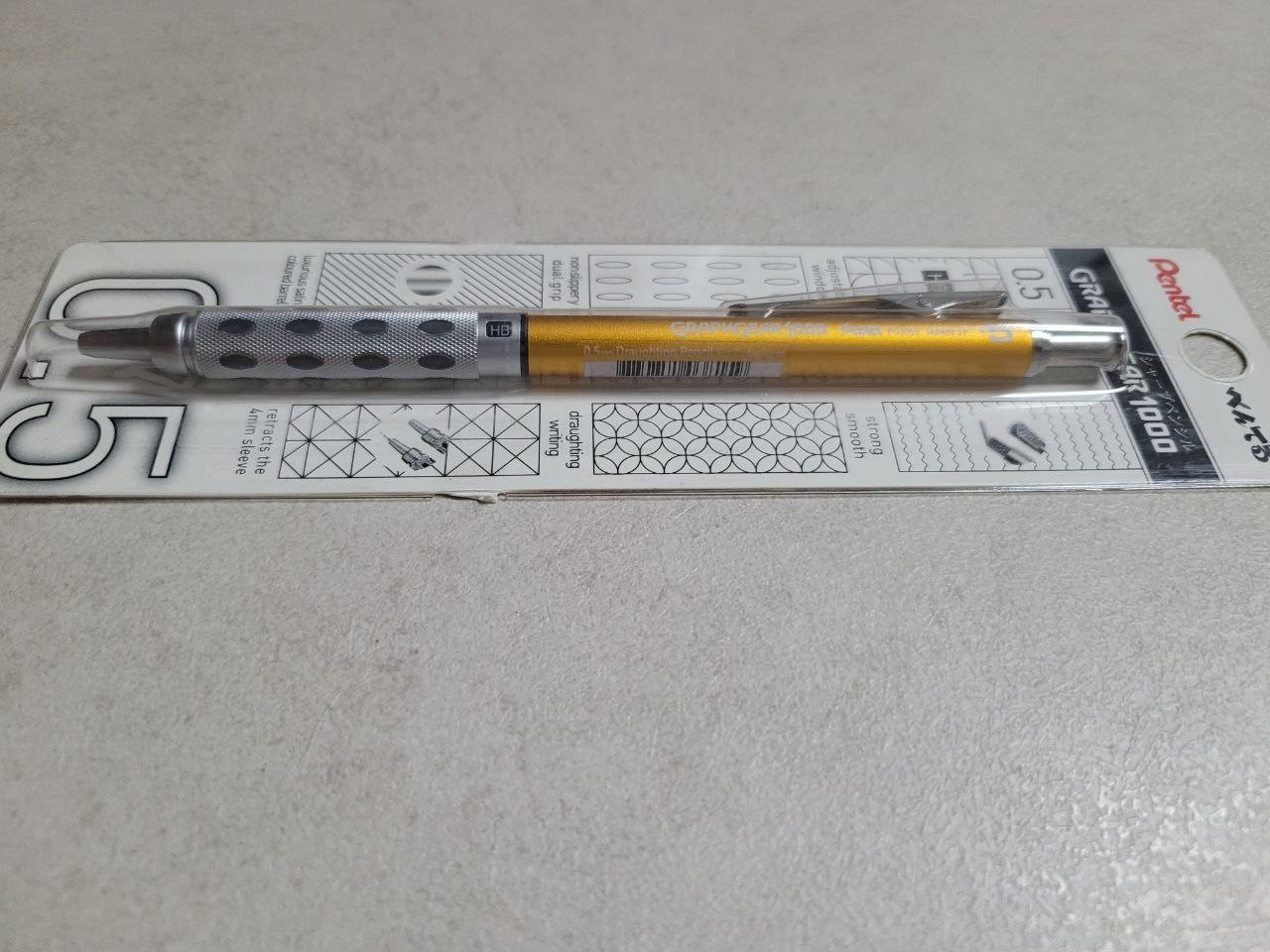 Pentel Graph Gear 1000 Hongkong Limited Edition mechanical pencil Graphgear Gold