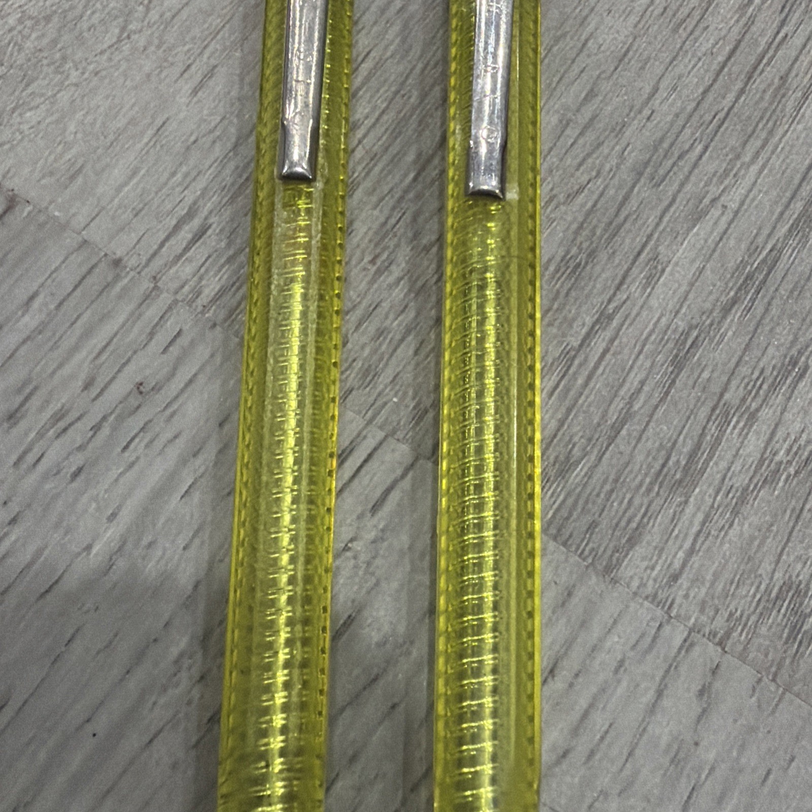 Scripto Classic K780 Transparent Yellow Lot Of 2