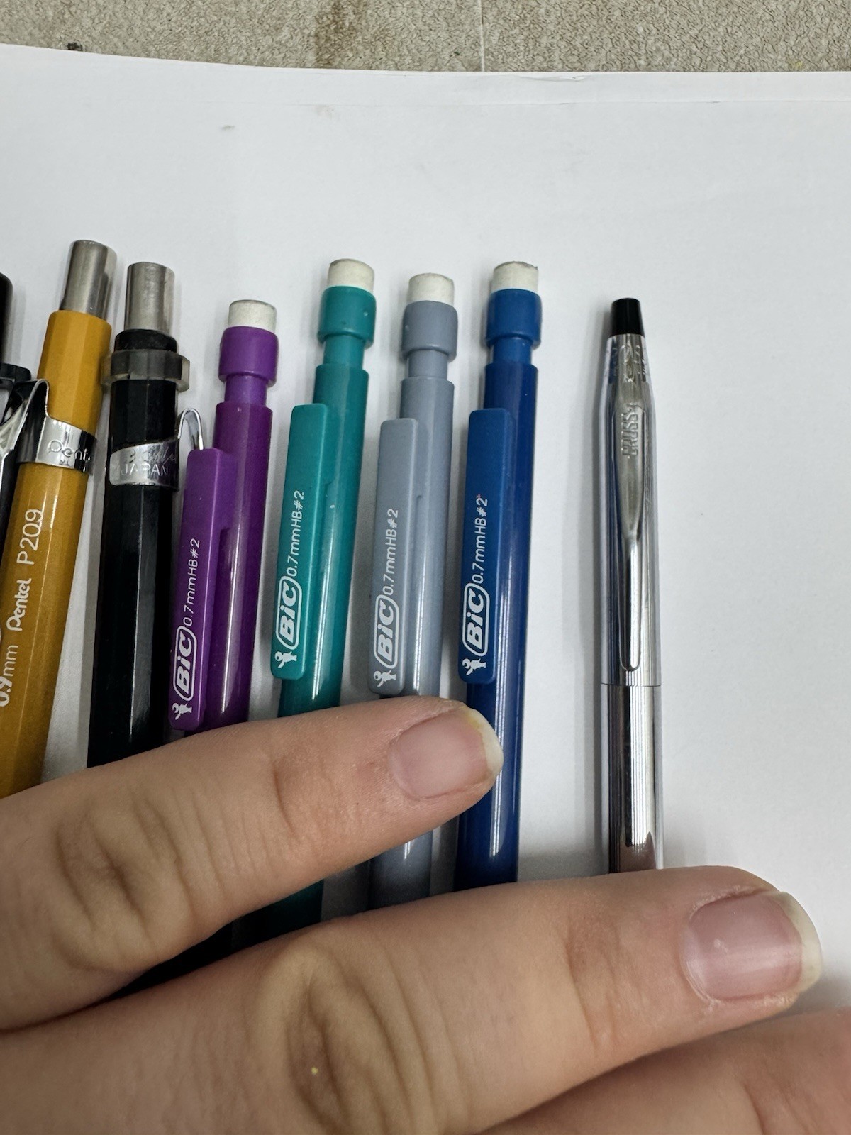vintage pen pencil lot cross bic pentel others