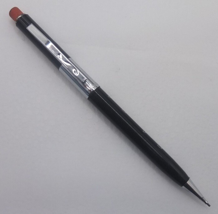 vintage SCRIPTO P360 0.9mm lead pencil c.1975—steel company promo—very good cond