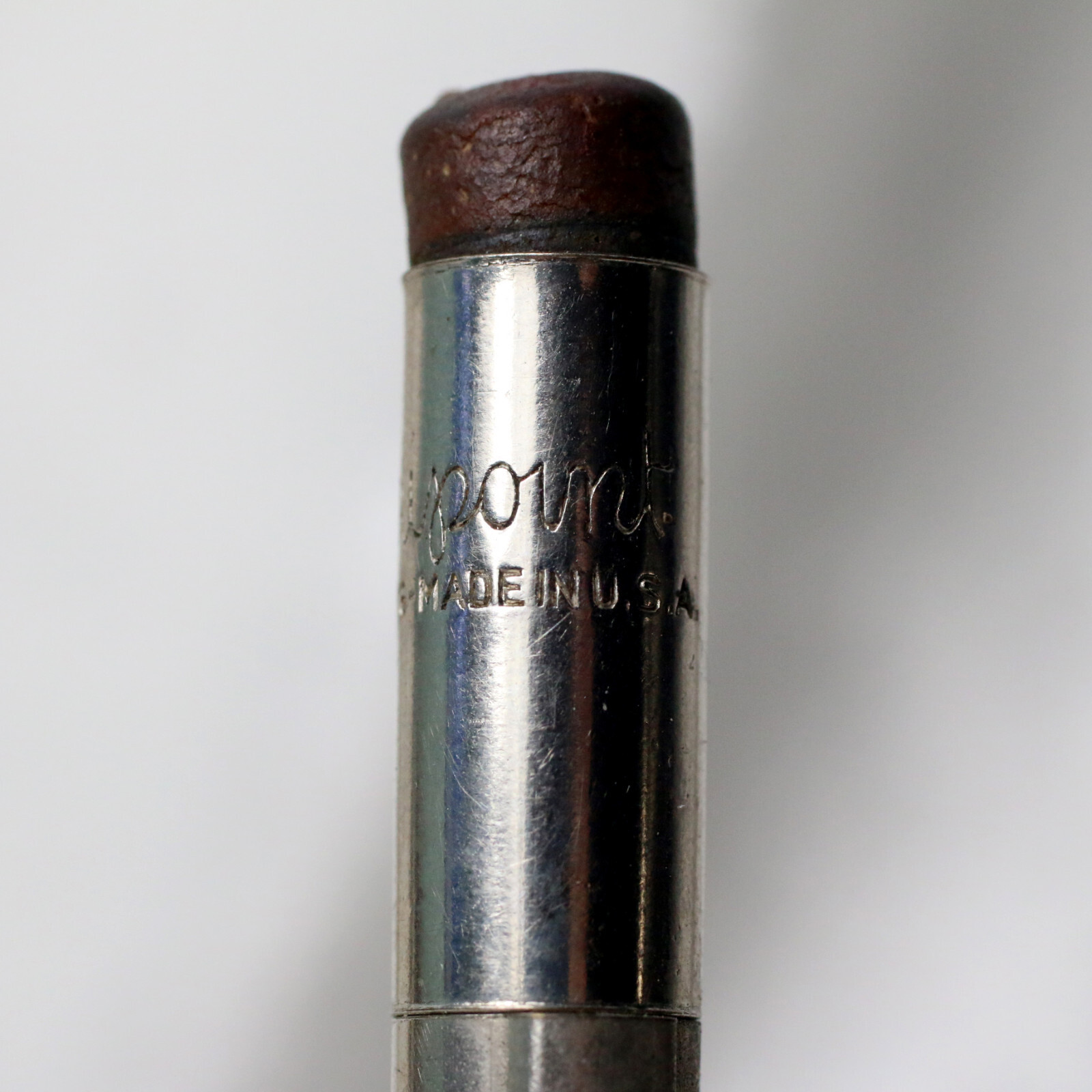 VTG 1930s REDIPOINT Spoon Clip SAY IT WITH FLOWERS Advertising Mechanical Pencil