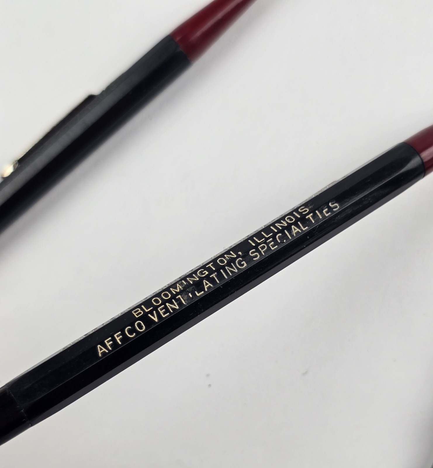 Lot Vintage Autopoint Twin point Red / Black Mechanical Pencils Advertising