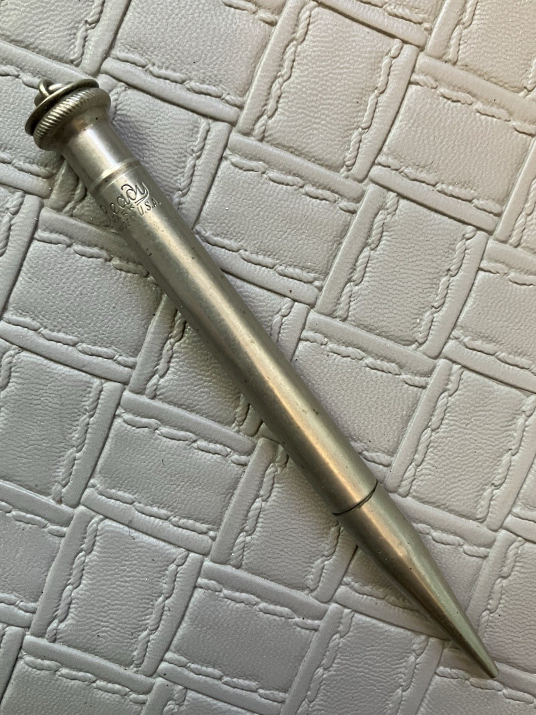 Vintage Ever-Ready Mechanical Pencil Nickel Silver Pendant Unknown Working Cond