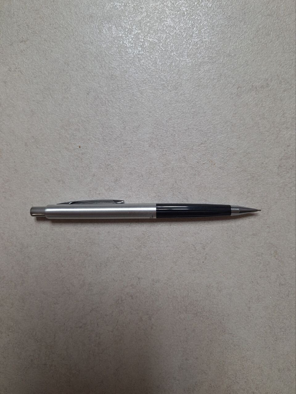 Vintage Pentel Mechanical Pencil S55 0.5mm Black Silver RARE Discontinued Pen