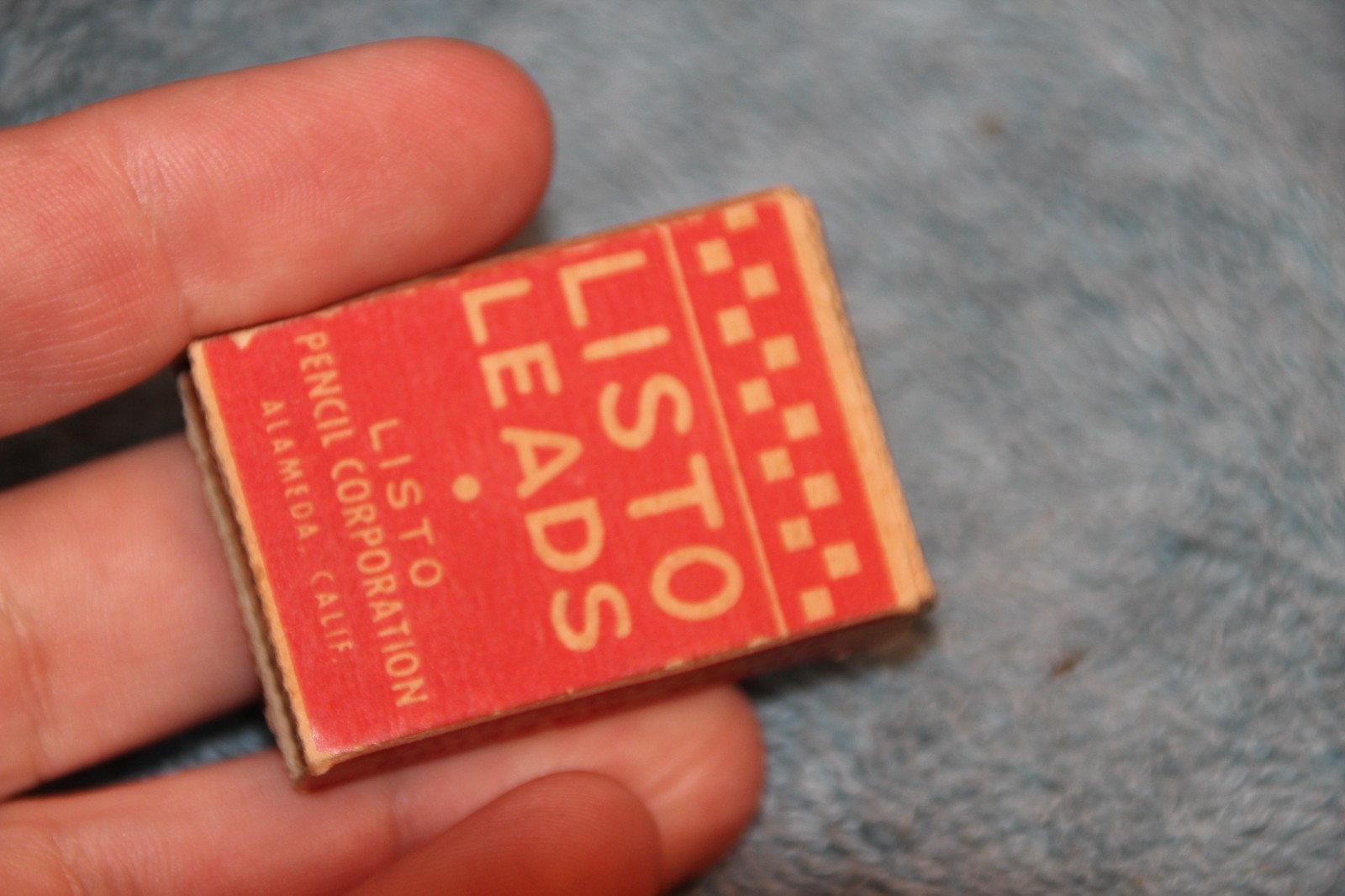 Vintage Listo Leads Red No. 162 Alameda CA USA
