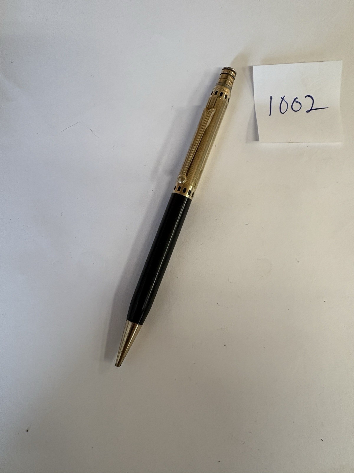 Wahl Eversharp Coronet-Like Pencil (1936) – Black Barrel w Gold Filled Cap