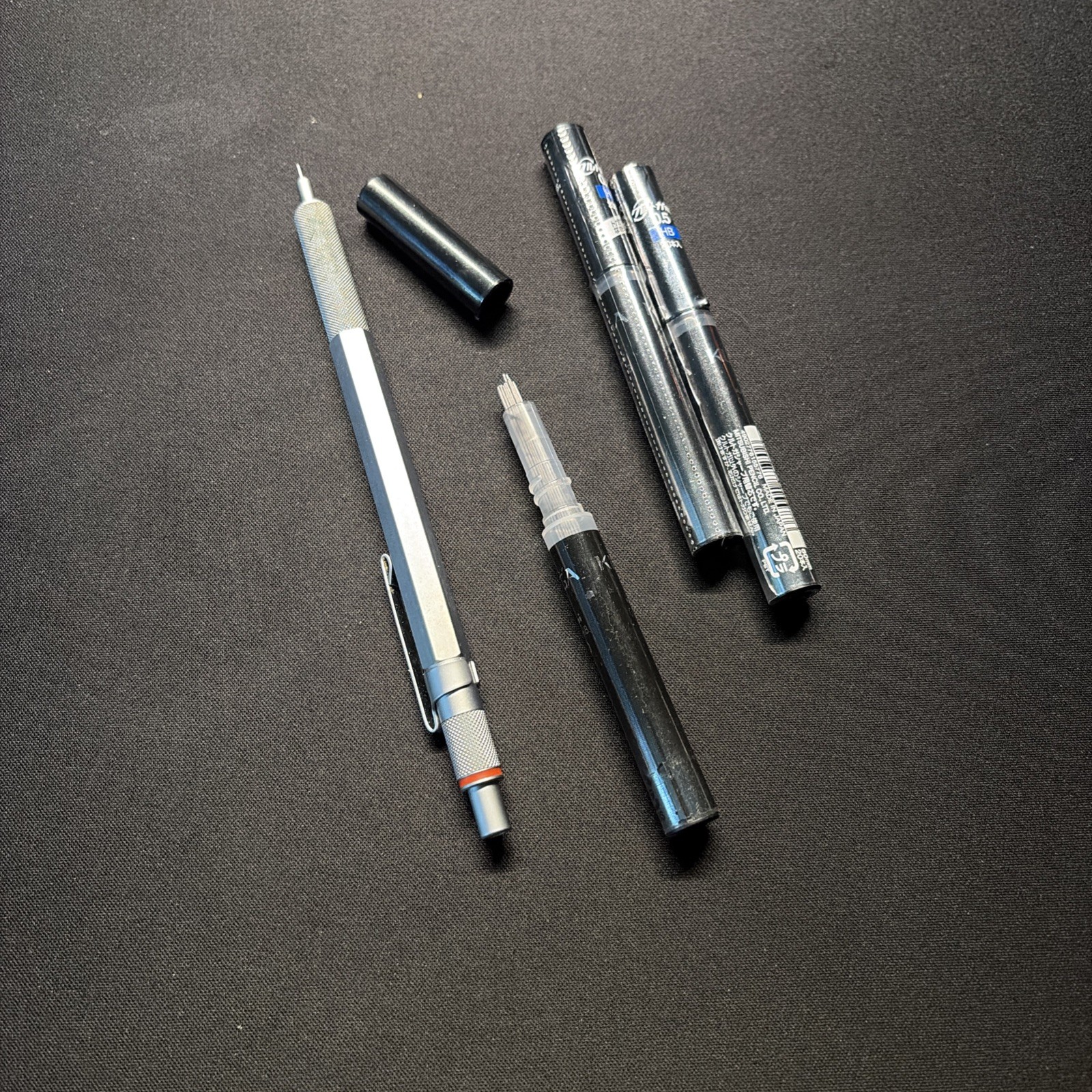 rOtring 600 Mechanical Pencil Silver 0.5mm Precision Writing Tool With 0.5 HB