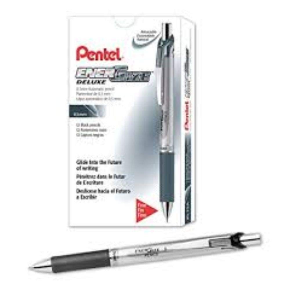 Japanese Mechanical Pencil 05mm Silver and Black Writing Instrument Pack of 1