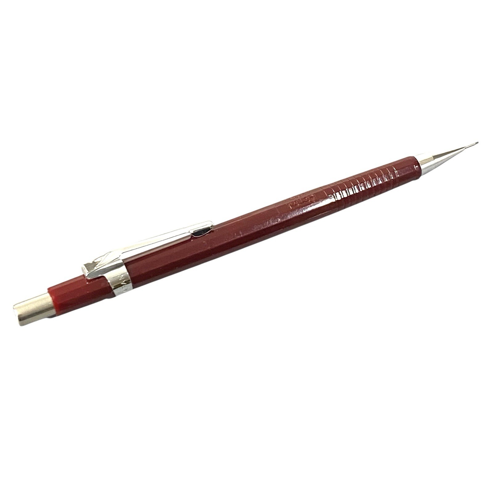 Vintage DARK RED BARREL Pentel P205 Mechanical Pencil Japan .5 MM