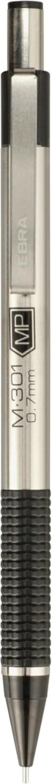 M-301 Mechanical Pencil, 0.7mm Point, Stainless Steel Barrel, Textured Grip, …