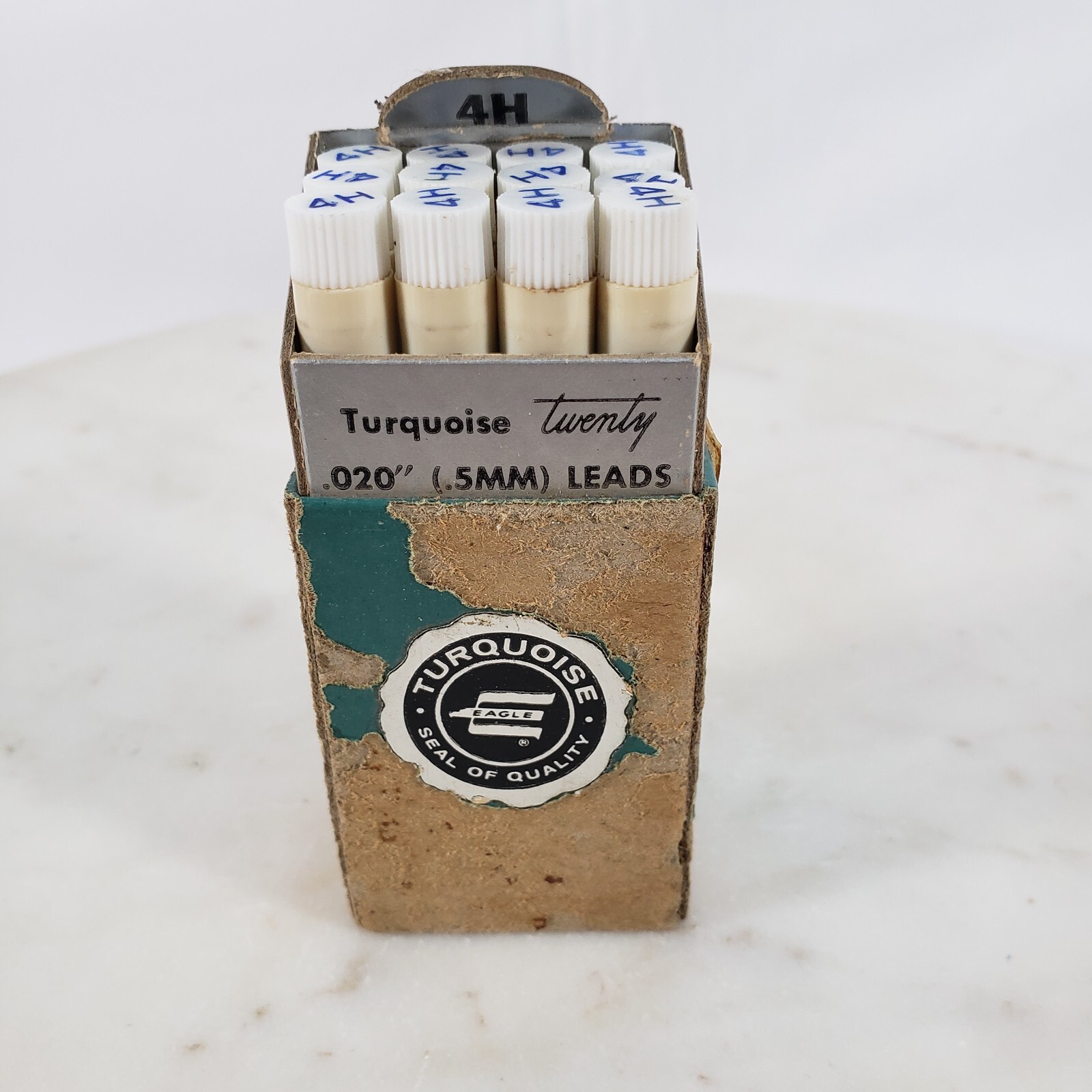 Vtg Eagle Turquoise Twenty .020 Leads (0.5mm) 18 Leads x 12 4H Tubes