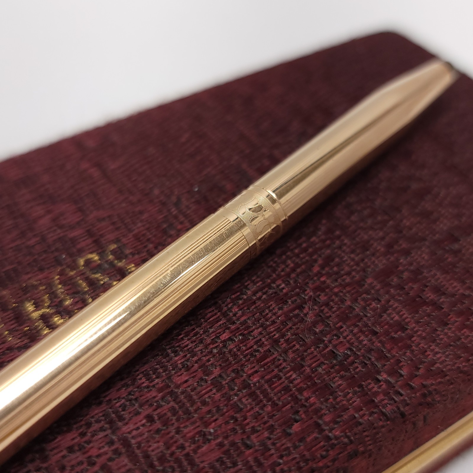 CROSS 14kt Gold Filled Rose Design Pen Needs Cartridge MCM Office Desk