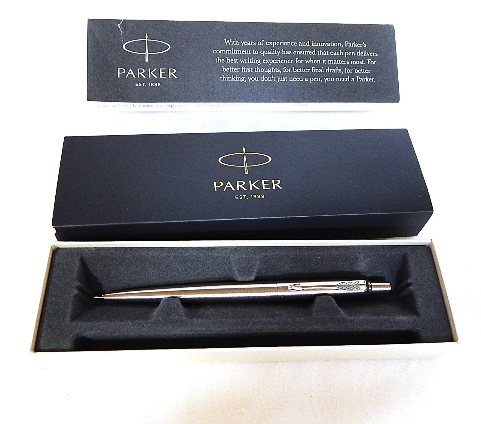 Parker Silver Tone Mechanical Pencil in Box Made in France
