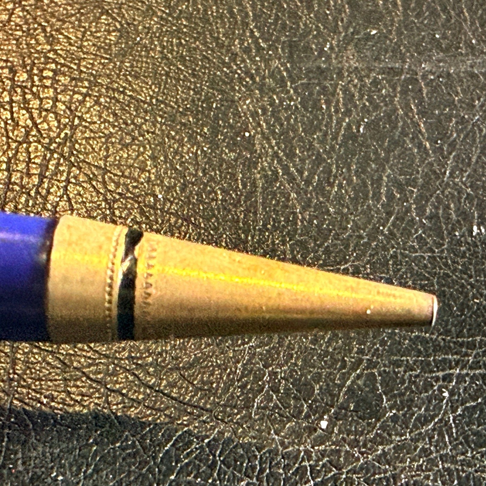 Vintage 1930s Eberhard Faber Stellar Mechanical Pencil Blue Marbled Celluloid