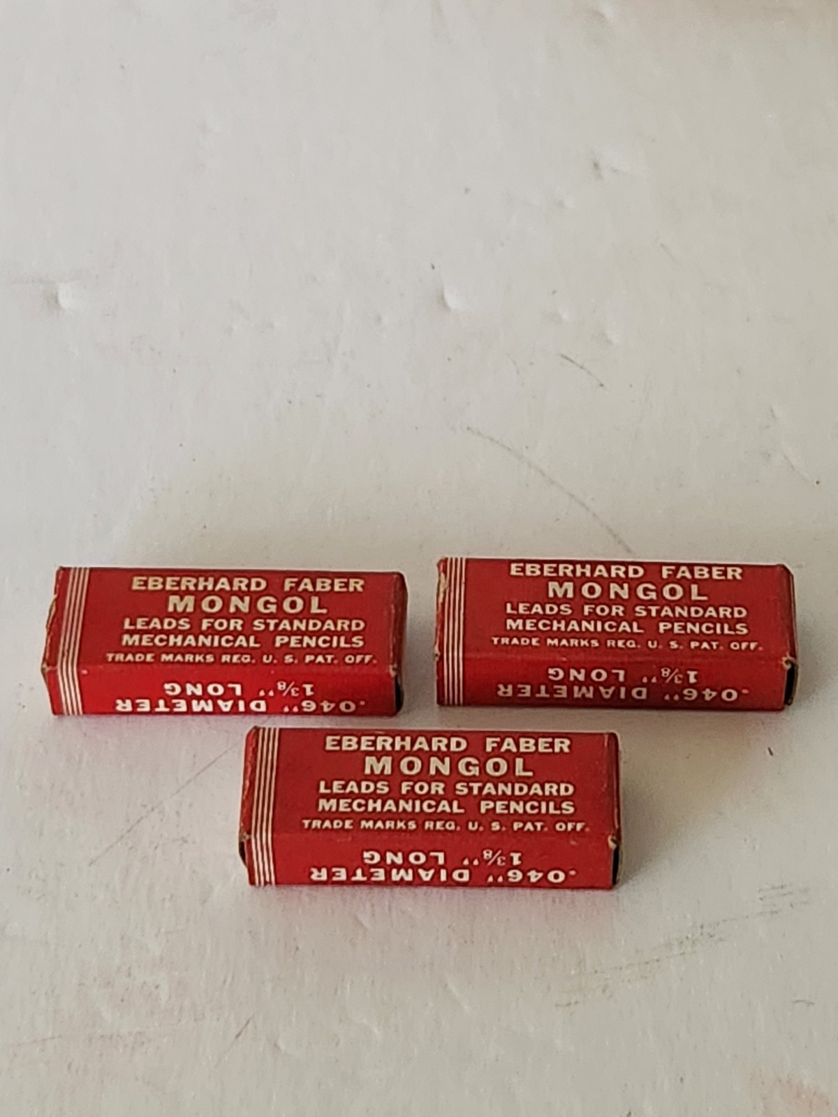 Eberhard Faber MONGOL Thin Leads Mechanical Pencils 3010 Red 3 Boxes In A BOX
