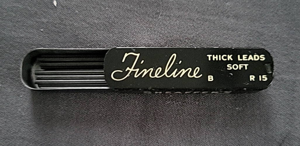 Vintage Sheaffer’s Fineline Thick Leads Soft 1 1/2″ Box 19 Pencil leads